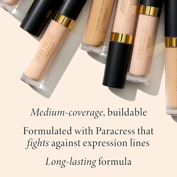 LAURA GELLER NEW YORK The Ideal Fix Concealer - Fair - Buildable Medium to Full Coverage Liquid Concealer - Covers Under Eye Dark Circles & Blemishes - Long-Lasting