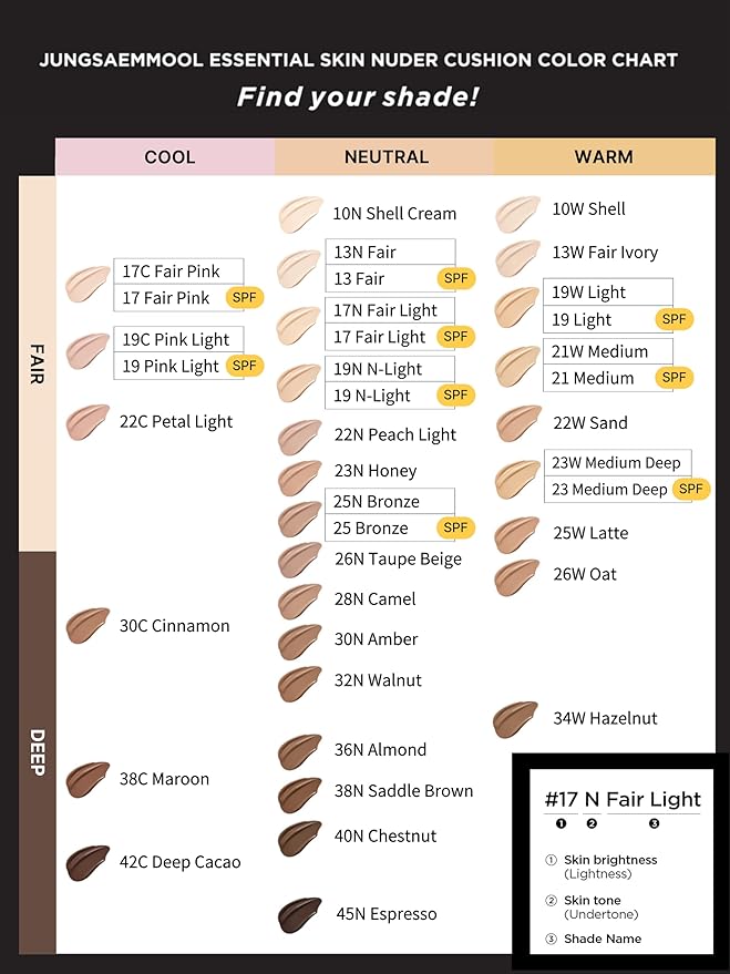 [JUNGSAEMMOOL OFFICIAL] Essential Skin Nuder Cushion (06 Pink Light) | Refill Only | Natural Finish | SPF50 Broad Spectrum | Makeup Artist Brand