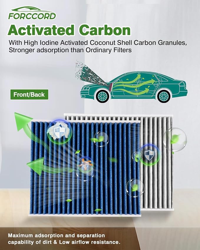 2-Pack Cabin Air Filter Fits for 2012-15 CAPTIVA SPORT, 2010-17 EQUINOX/TERRAIN - Image 4