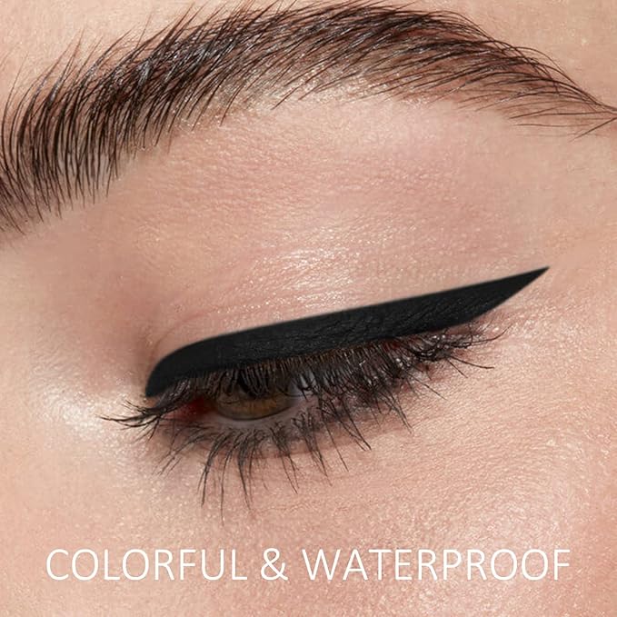Boobeen Liquid Eyeliner Pen, Matte Eye Liner with Precision Tip, Long Lasting Eyeliner Pencil for Bold Eye Makeup, Glides on Smoothly