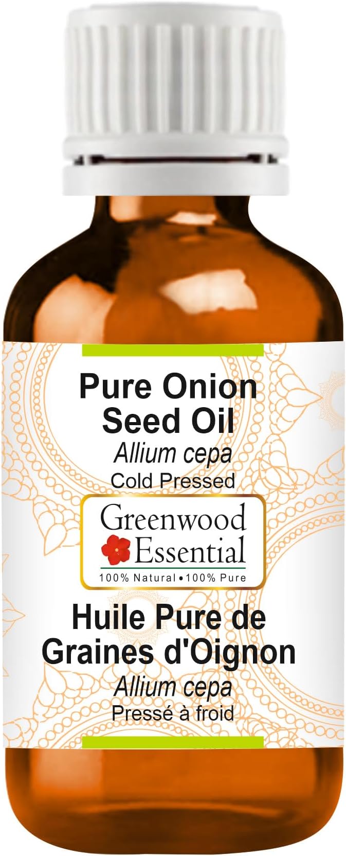 Greenwood Essential Pure Onion Seed Oil (Allium cepa) Cold Pressed 30ml (1 oz)
