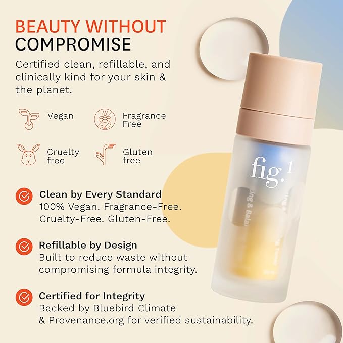 Fig.1 Hydrating & Balancing Toner for Face – Hydrating face Toner for Women, Glowing & Vegan Skincare with Hyaluronic Acid – for Sensitive, Dry, Oily Skin – Refillable & Clinically Proven 30ml