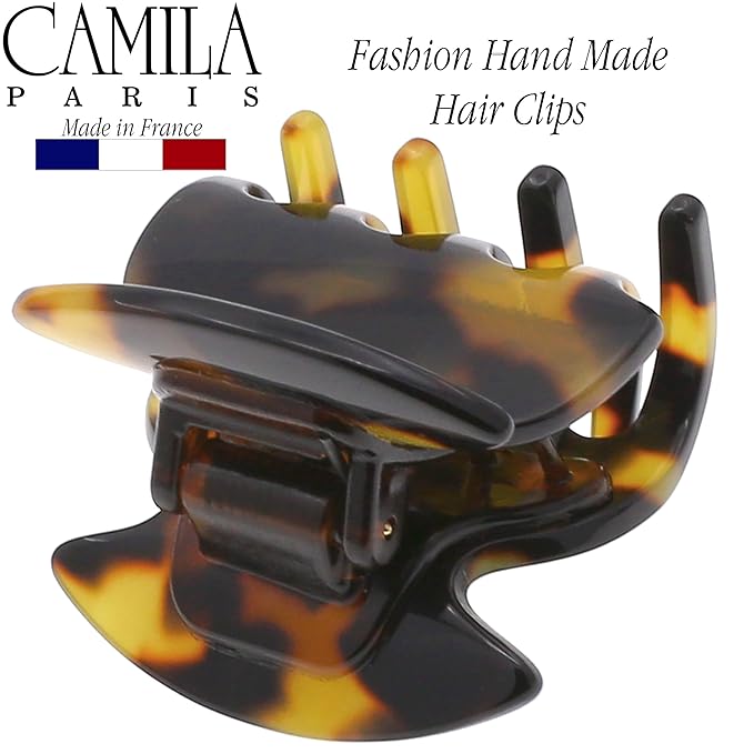 Camila Paris CP3157 French Hair Clip for Women, Handmade, Tokyo, Small Girls Hair Claw Clips Jaw, Durable Styling Hair Accessories for Women, Strong Hold No Slip Grip, Made in France