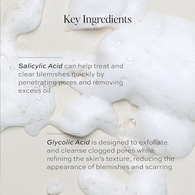 DIME Beauty Creamy Foam Cleanser, Foaming Face Wash, Daily Salicylic Acid Facial Cleanser for Oily Skin, 4 oz / 120 m