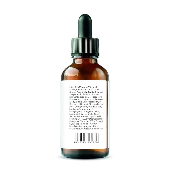 Triple Strength Vitamin C, E & Ferulic Acid Serum (w/Retinol & Double Weight Hyaluronic Acid) – 30ml / 1 fl oz (6 bottles)
