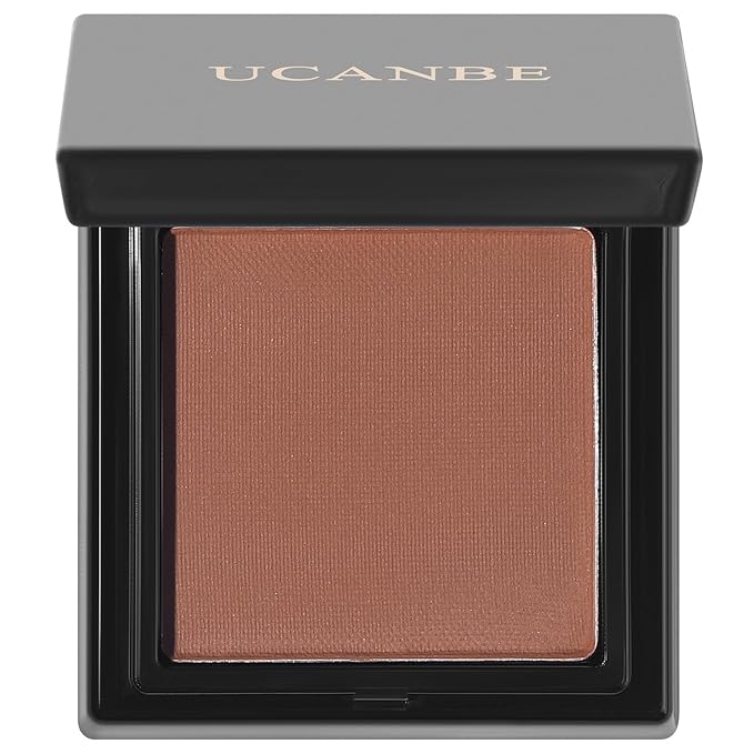 UCANBE Brown Single Eyeshadow Palette, Highly Pigmented Matte Eye Shadow Powder, Professional Long-Lasting Waterproof Makeup Palette