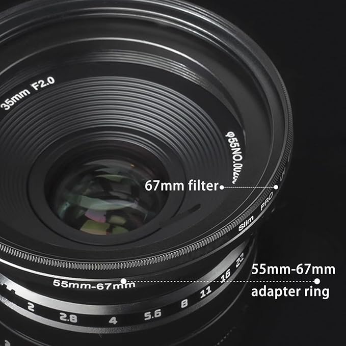 52mm Lens to 82mm Camera Lens Adapter 52mm to 82mm Step Up Ring Adapter Ring - Image 3