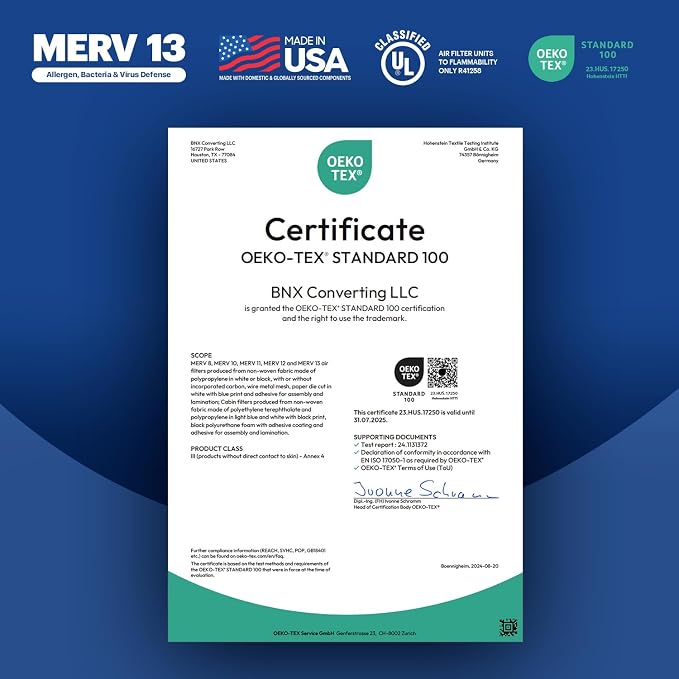 BNX TruFilter 20x24x1 Air Filter MERV 13 - Image 6