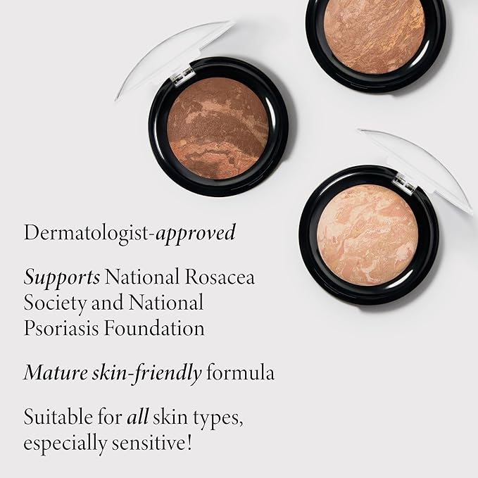 LAURA GELLER NEW YORK Award-Winning Baked Balance-n-Brighten To Go Color Correcting Powder Foundation - Medium - Buildable Light to Medium Coverage - Demi-Matte Natural Finish