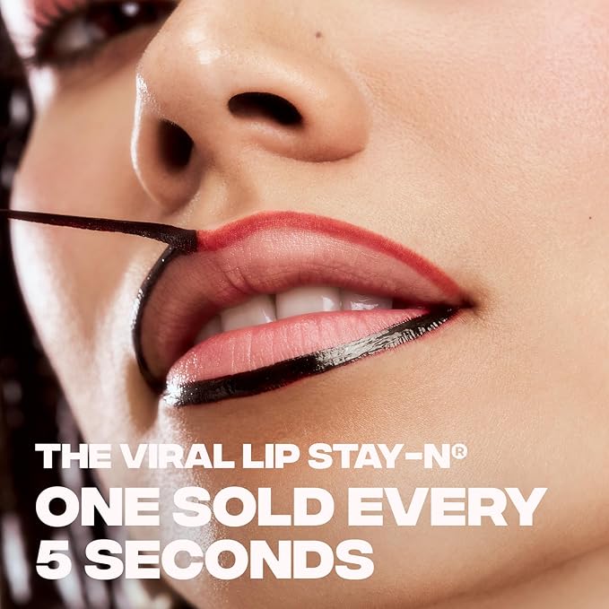 Sacheu Lip Liner STAY-N Peel Off Lip Stain — Long Lasting Matte Lip Tattoo Transfer Proof Lipstain Infused with Hyaluronic Acid & Vitamin E — Vegan & Cruelty-Free, getREDy (Red Rouge)