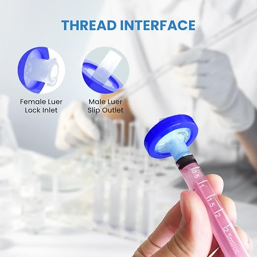 Cellulose Acetate Membrane Syringe Filter 25mm Diameter 0.22um Pore Size - Image 4