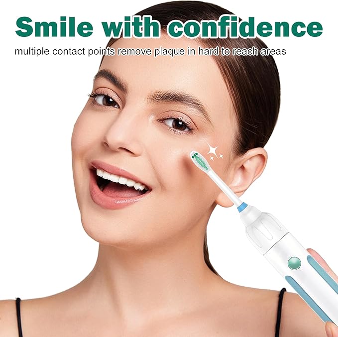 Toothbrush Heads for Philips Sonicare Replacement Brush Heads Medium Soft Dupont Bristles Electric Toothbrush Replacement Heads Fit E-Series Essence Xtreme Elite Advance and CleanCare, 6 Pack