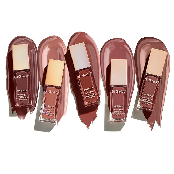 Sigma Beauty Lip Cream – Professional Liquid Lipstick Cream with an Ultra-Hydrating Formula and a Lustrous, Creamy Finish - Long Lasting, Lightweight & Non-Sticky Lip Creme (Dapper)
