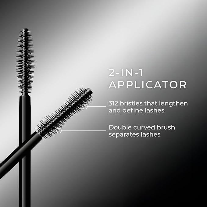 Wunderbrow Define & Lengthen Mascara, Long-lasting, Water-resistant and Smudgeproof, Vegan and Cruelty free