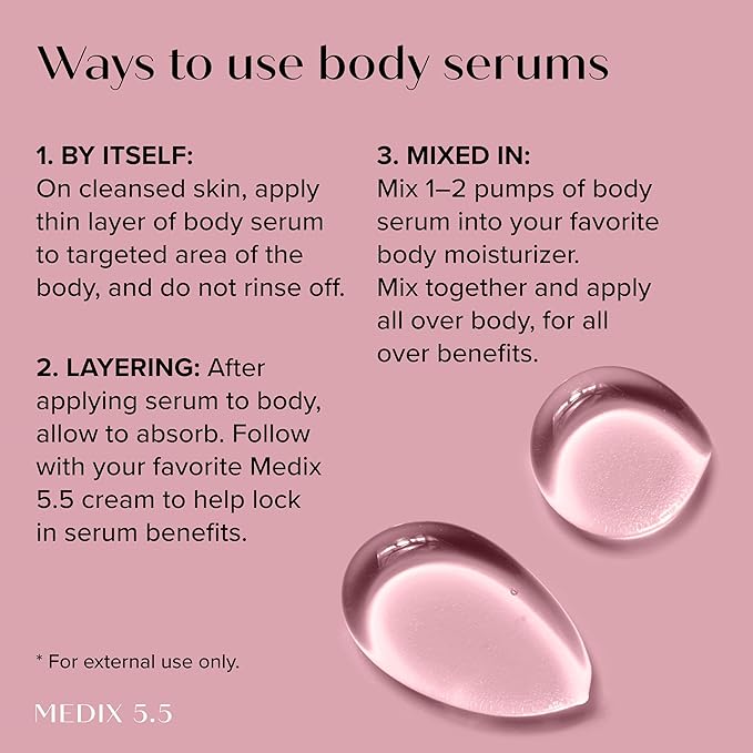 MEDIX 3% Concentrated Hyaluronic Acid Hydrating Gel Body Booster Dry Skin Moisturizer, Anti Aging Skin Care Booster For Restoring Skin Barrier, Wrinkles, & Fine Lines, 2-Pack