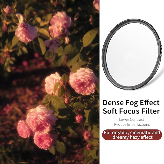 Walking Way White Mist Filter 67MM Soft Focus Filter Circular Diffusion Filter - Image 2