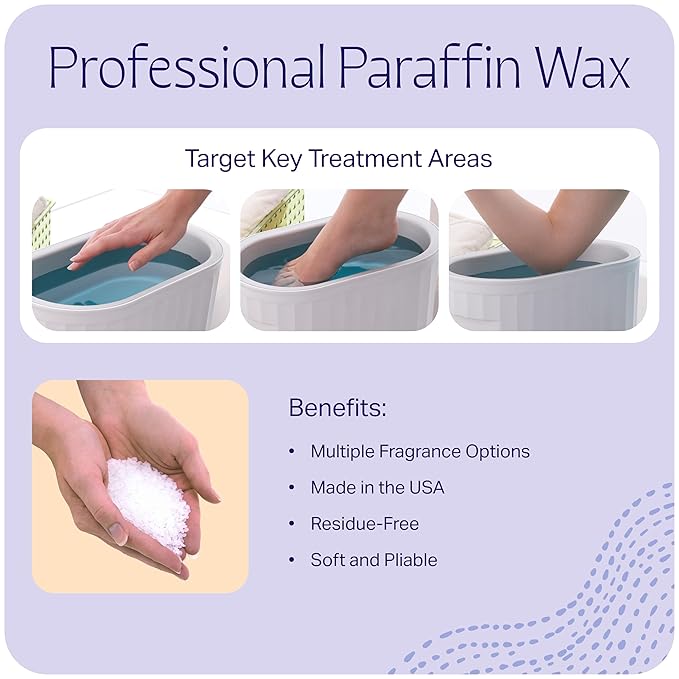 Therabath Paraffin Wax Refill - Thermotherapy - Use to Relieve Arthritis Discomfort, Stiff Muscles, & Dry Skin - For Hands, Feet, Body - Deeply Hydrates & Protects - Made in USA, 6 lb. Cranberry Zest