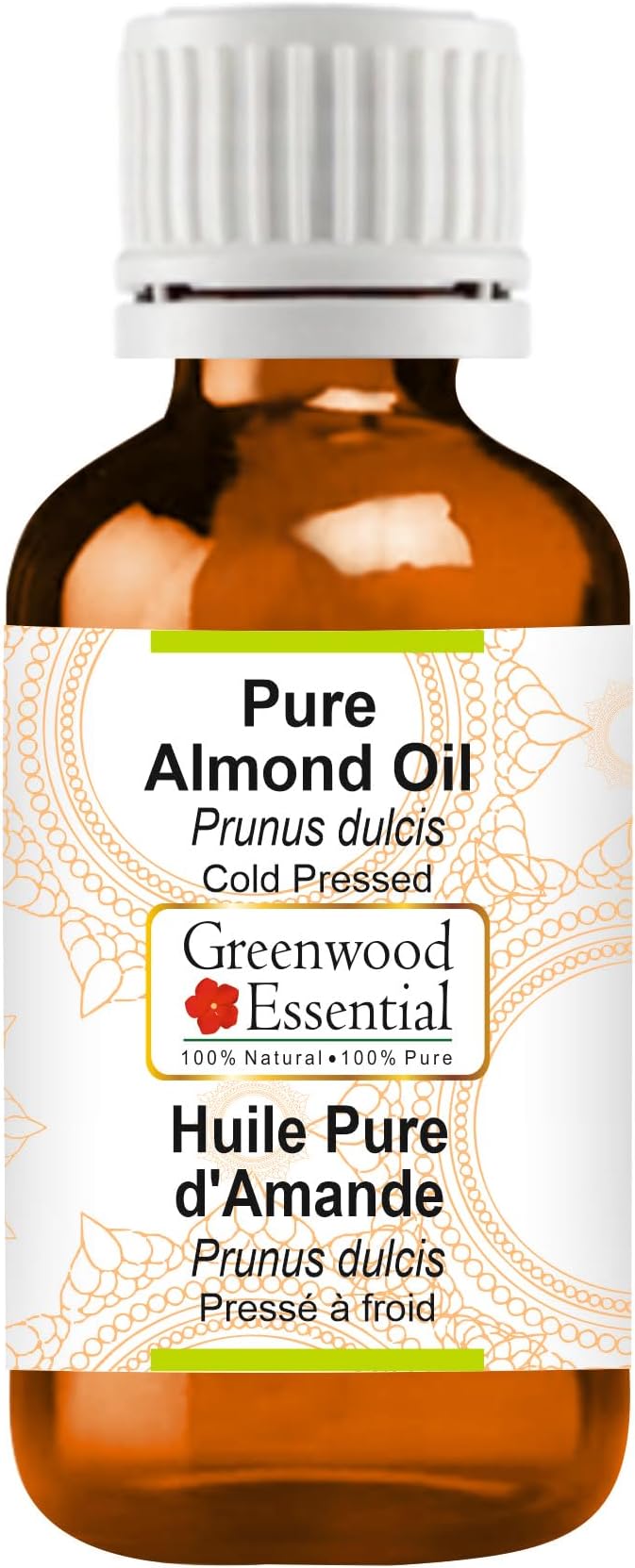 Greenwood Essential Pure Almond Oil (Prunus dulcis) 50ml (1.69 oz)