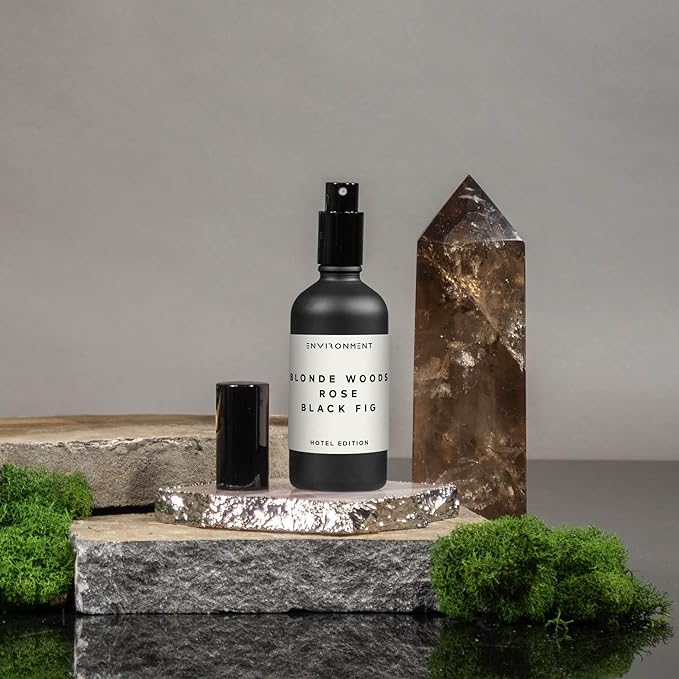 ENVIRONMENT Inspired by 5-Star Resort EDT Room Spray, 100ml Air Freshener (Blonde Woods | Rose | Black Fig) Home Fragrance Accessories, Room Perfume, Room Deodorizer, Vegan & Cruelty-Free