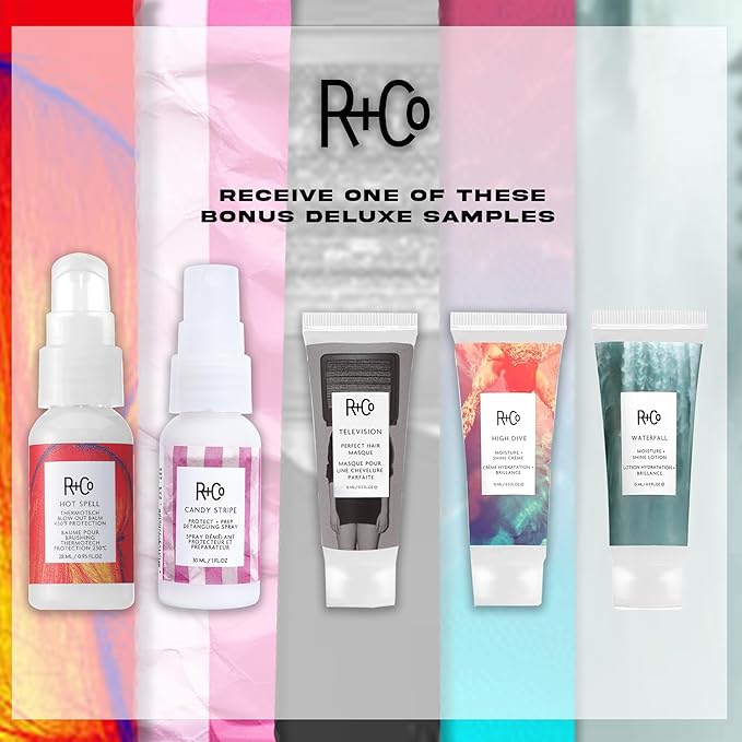R+Co Gemstone Color Shampoo & Conditioner Set + Deluxe Sample (0.5oz) | Protects Color, Repairs & Nourishes | Vegan + Cruelty-Free | 8.5oz (Pack of 2)