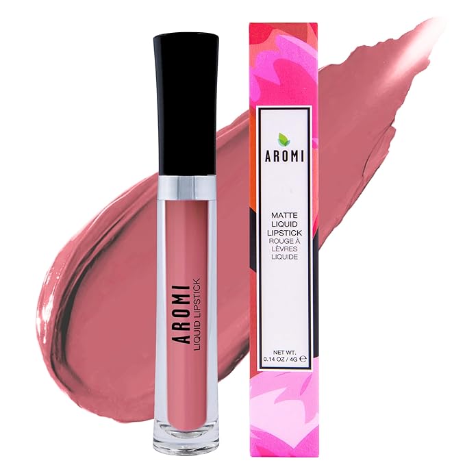 Aromi Terra Cotta Matte Liquid Lipstick | Long-Lasting, Burnt Orange Lip Color for Women, Nutmeg, Ginger Shade, Vegan, Handmade (Terra Cotta)