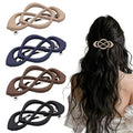 Vintage French Barrette Hair Clips, Hair Barrettes Hair Accessories for Women Girls, Elegant Retro Non Slip Clip with Classic Design Thick to Thin, Stylish Accessories Hair (Color Mixing A, 4PCS)