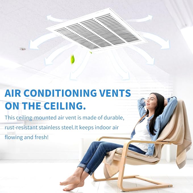 14x14 Return Air Grille, Return Air Vent Cover - Image 6