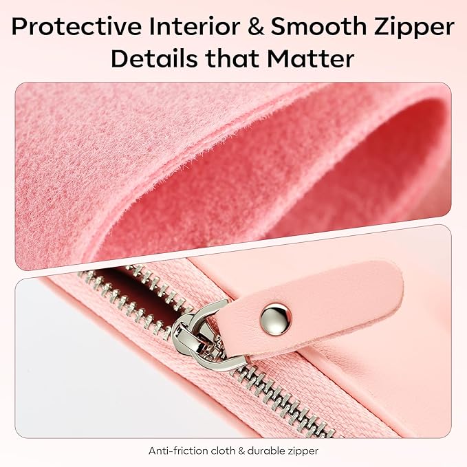 FAMILIFE Manicure Set Professional Manicure Kit Nail Kit - 11PCS Gifts for Her Nail Clippers for Women Stainless Steel Pedicure Sets Pink Leather Case