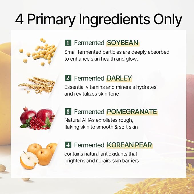mixsoon Bean Essence 0.68 Fl. Oz. / 20ml Fermented beans Exfoliating Hydrating Moisturizer for Korean Glass Skin Care
