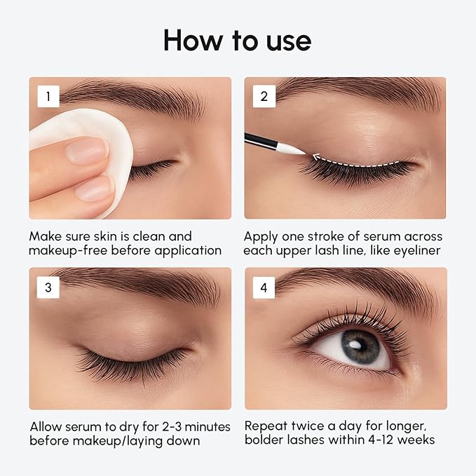 MAREE Eyelash Serum To Grow Lashes & Brows 2 Pack - Eye Lash Serum for Eyelash Growth Without Prostaglandin - Rapid Enhancing Lash Growth Eyebrow Boost Oil - Sérum De Pestañas Suero Para Pestañas