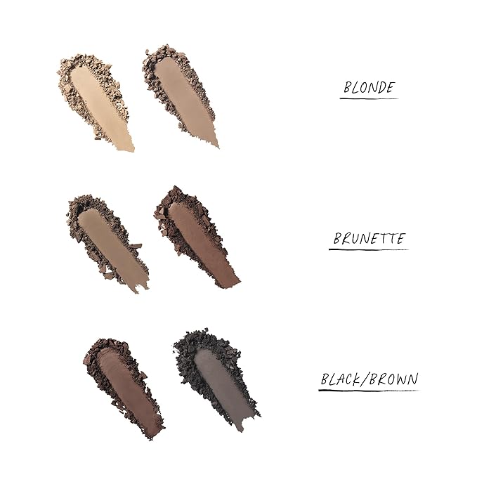 Soft Brow Define & Fill Powder Duo, Includes Dual ended Brush, Vegan and Cruelty Free (Brunette)