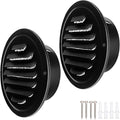 4 Inch Black Soffit Vent Cover, LouanXpert Stainless Steel Round Air Vent Cover by LouanXpert