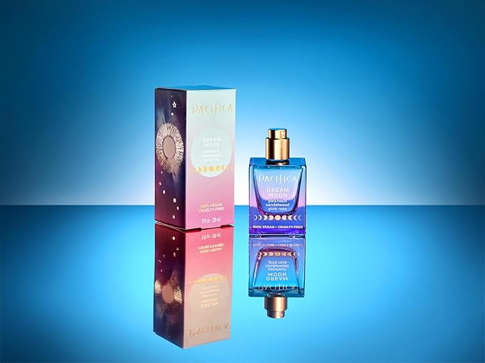 Pacifica Dream Moon Womens Spray Perfume 1 fl oz – Long-Lasting Floral Woody Fragrance for Her - Rose, Patchouli, Sandalwood – 100% Vegan, Cruelty-Free, Phthalate-Free Fragrance