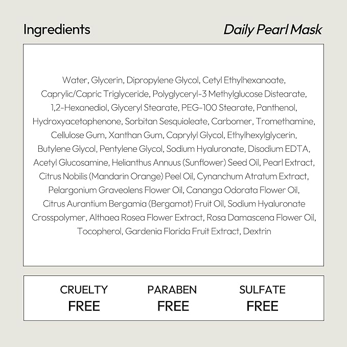 LAPCOS Pearl Sheet Mask, Daily Face Mask with Probiotics to Clarify Skin, Korean Beauty Favorite, 5-Pack