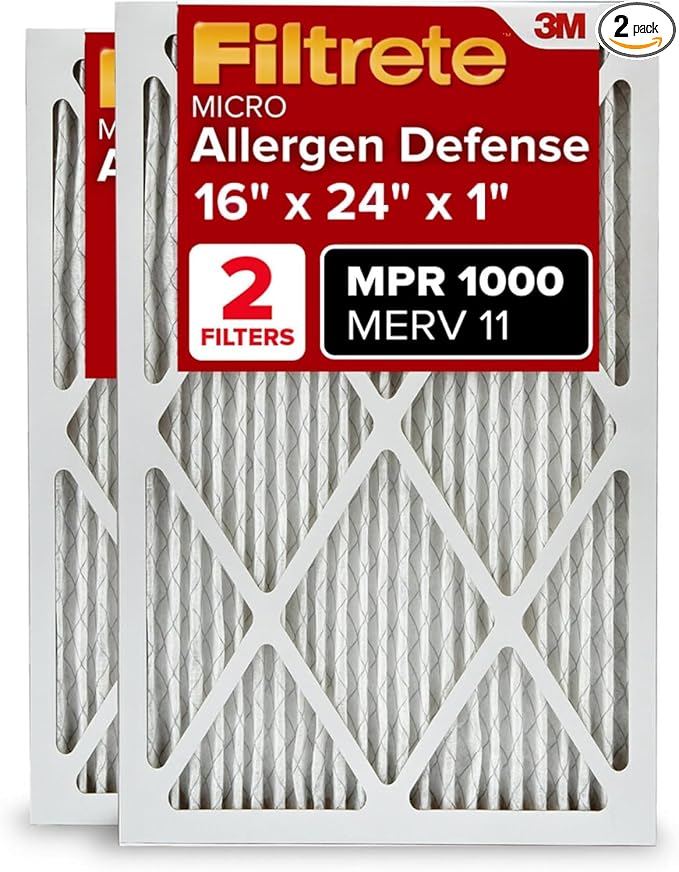 Filtrete 16x24x1 AC Furnace Air Filter, MERV 11, MPR 1000, Micro Allergen by Filtrete
