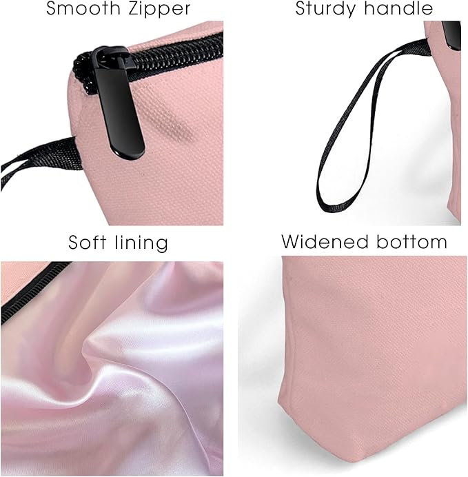 Birthday Inspirational Bridesmaid Proposal Team Small Gifts for Women Mom Aunt Teacher Sister Coworkers Makeup Cosmetic Bag Travel with Mirror Mothers Day Christmas Graduation P