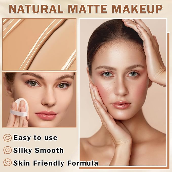Airbrush Foundation Makeup Spray Full Coverage Foundation for Mature Skin,Long-lasting Airbrush Flawless Setting Spray,Waterproof Foundation for Smooth Radiant Skin (08 Tan)
