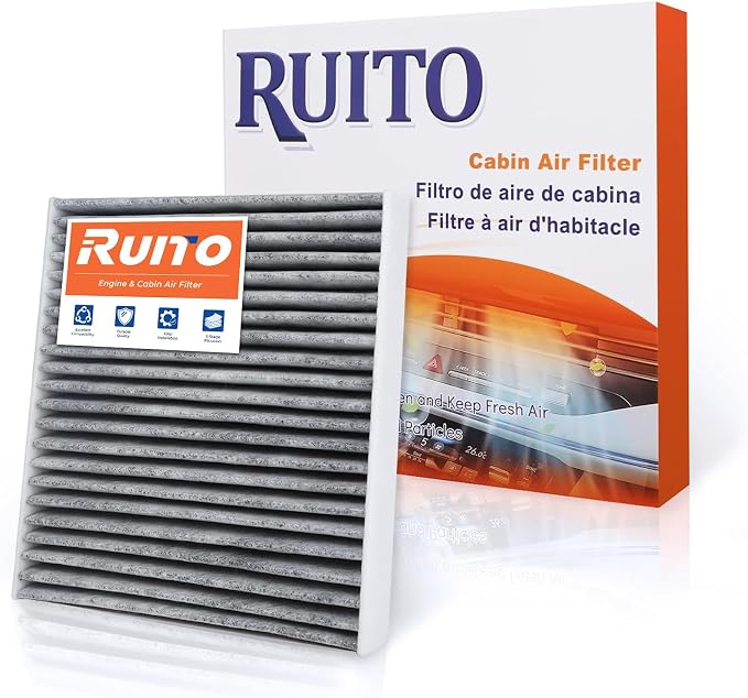 RUITO Cabin Air Filter, Fits 2012-2017 Azera, 2012-2018 Santa Fe, 2010-2017 by RUITO