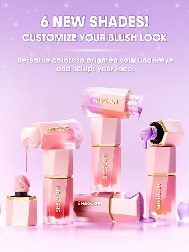 SHEGLAM Color Bloom Liquid Blush-Lilac Dream
