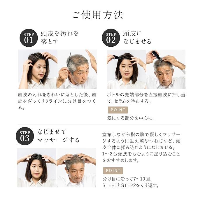 Kiwabi Root Vanish Anti Gray Hair Serum – Lightweight Daily Scalp Serum to Support Repigmentation – Hair Serums for Women & Men with Biomimetic Peptide, Ginseng, B12 – No Sulfates, No Parabens (30ml)