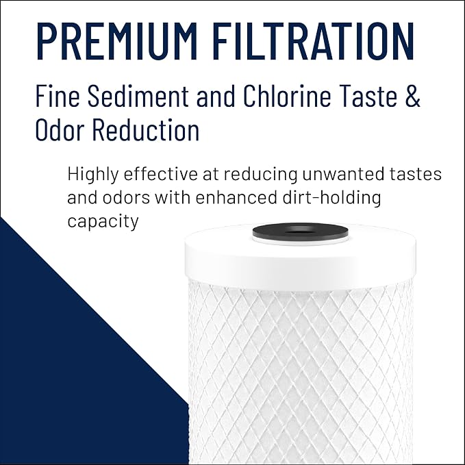 Pentair Pentek CBC-10 Carbon Water Filter, Under Sink Carbon Block Replacement - Image 6