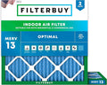 Filterbuy 22x22x1 Air Filter MERV 13 Optimal Smoke & Allergy Defense, by Filterbuy