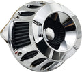 Harley Air Cleaner Motorcycle Filter Intake CNC Cut Kit Chrome by Unknown