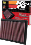 K&N Engine Air Filter: Increase Power & Acceleration, Replacement Car Air by KNEngineeringInc