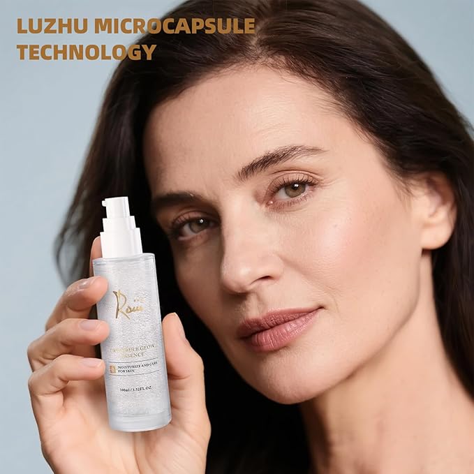 Roiii Light Bulb Glow Essence Serum - Vitamin C + Niacinamide + Hyaluronic Acid - Brightening Face Essence for Glowing Skin - Neck Reduce Dark Spots & Even Skin Tone 3.52 FL.OZ