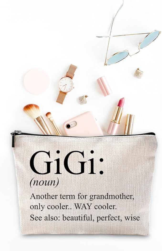 Sufamb Gigi Grandma Makeup Bag - Gigi Gifts for Grandma's Birthday or Mother's Day