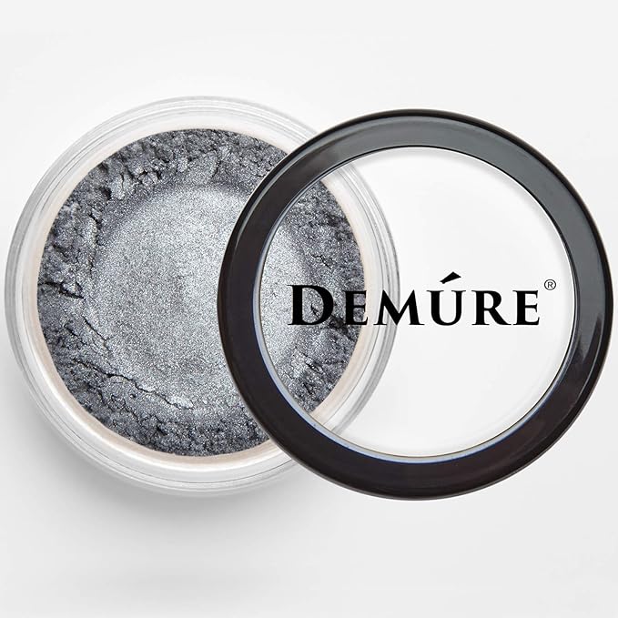 Demure Mineral Make Up (Sterling) Eye Shadow, Shimmer Eyeshadow, Loose Powder, Glitter Eyeshadow, Organic Makeup, Eye Makeup, Natural Makeup, Organic Eyeshadow, Natural Eyeshadow, Professional Makeup