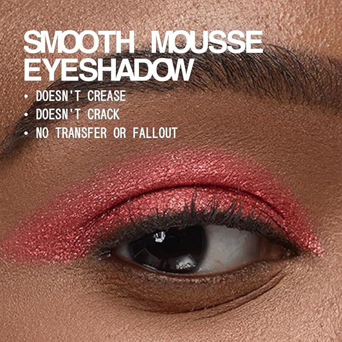aboutface Fractal Glitter Eye Paint Cherie – Smudge-Proof, Long-Lasting Liquid Eyeshadow – Intense Sparkle with Mousse Texture – Vegan, Cruelty-Free – 0.13 oz (Hot Pink Red)