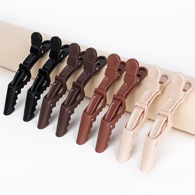 Ondder 24 Pack Alligator Hair Clips for Styling Sectioning Large Salon Pro Hair Clips for Barber Clips for Hair Coloring, Cutting, Sectioning Big Gator Clips Hair Styling Accessories for Women Men