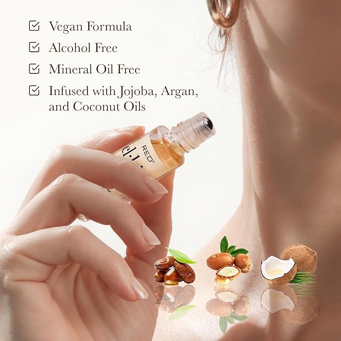 EL:KISS Roll On Perfume, Peach & Wood Inspired by Tom F Bitter Peach Eau de Parfum 12mL (.40 Fl Oz), Hydrating & Long-Lasting, Alcohol-Free & Mineral Oil-Free, Infused With Jojoba, Argan & Coconut Oil